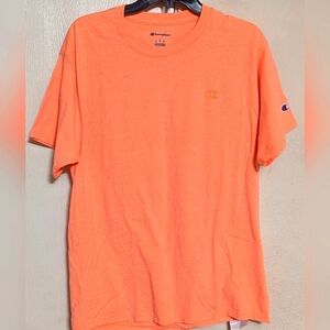 Champion Men's Crew Neck Short Sleeve Coral T-Shirt  Size L Like New